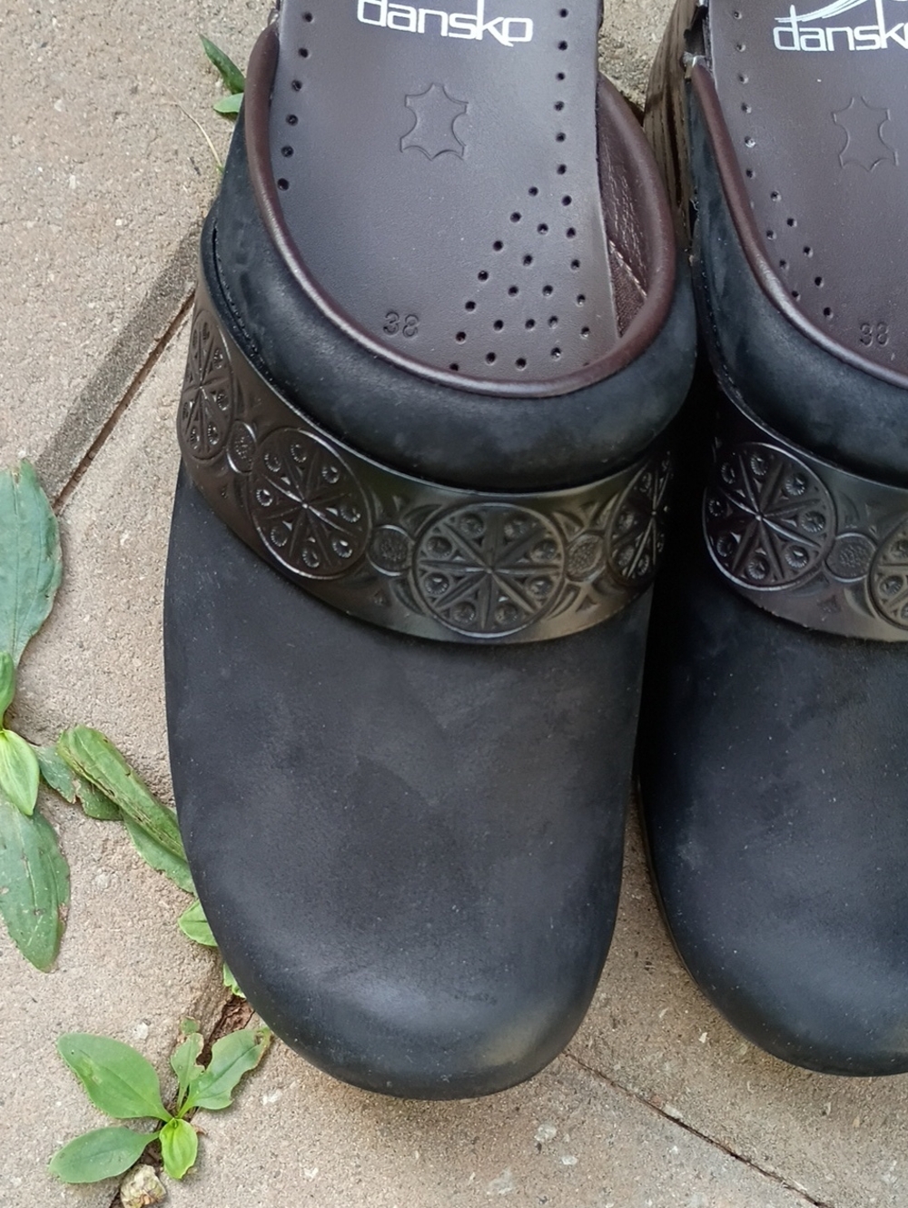 Dansko Sonja Open-back Leather Clogs 38 - Picture 3 of 15